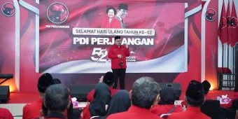 Hadir di Acara HUT PDIP ke-52, Mas Dhito Ajak Kader untuk Kuatkan Tiga Pilar