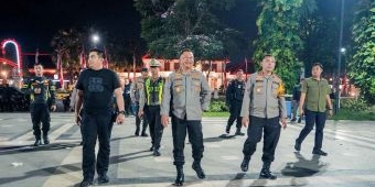 Cegah Gangguan Kamtibmas di Malam Hari, Polrestabes Surabaya Adakan Patroli Skala Besar