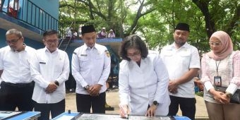 Pesan Pj Wali Kota Kediri saat Resmikan Pojok Baca Digital