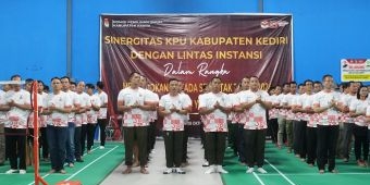 ​Sukseskan Pilkada, Olahraga Sarana Komunikasi Lintas Instansi, Pemkab Kediri Beri Apresiasi