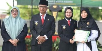 Pimpin Upacara HAB ke-80 Kemenag Kota Kediri, Mbak Wali: Banyak Prestasi yang Telah Diraih