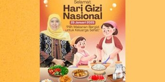 Peringati Hari Gizi Nasional, Khofifah Tekankan Pentingnya Mengkonsumsi Makanan Bergizi Seimbang