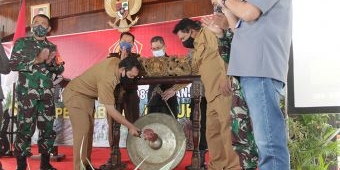 Lanjutkan Lingkar Wilis, Pemkab Nganjuk dan TNI Gelar Program TMMD ke-109