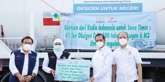 Terima Bantuan Oksigen dari Kadin Indonesia, Khofifah: Mampu Support Layanan Isoter di Jatim
