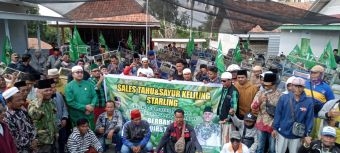 Ratusan Pedagang Sayur Keliling di Pamekasan Deklarasikan Dukungan ke Bapaslon Baqir-Taufadi