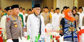 Safari Ramadhan, Khofifah Buka Bersama Kapolri hingga Para Ulama di Mapolda Jatim