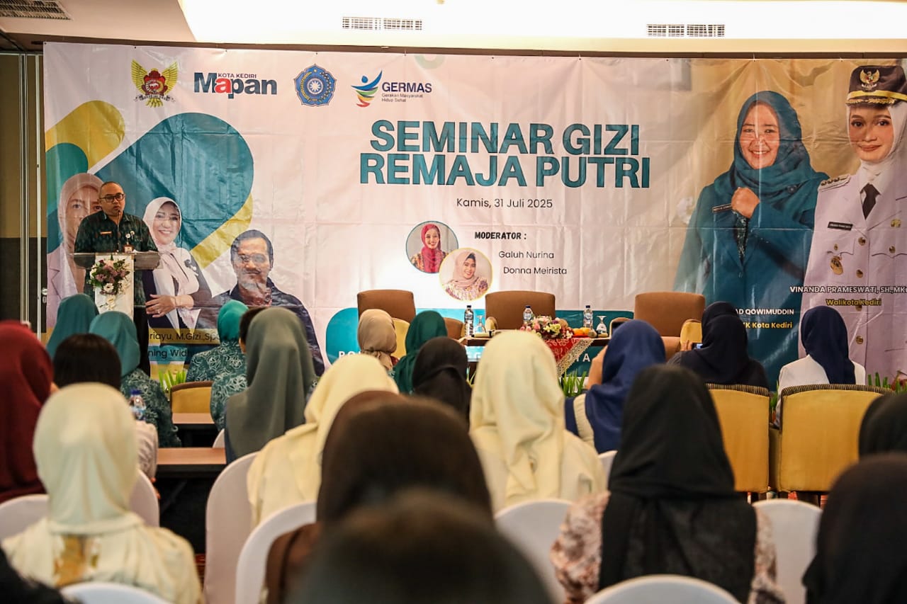  Kepala Dinas Kesehatan Kota Kediri dr M. Fajri Mubasysyir saat memberi sambutan. (Ist). 