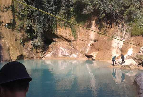 Lokasi tenggelamnya korban. (foto: suwandi/BANGSAONLINE)