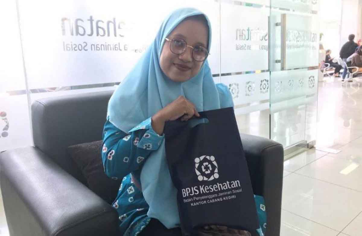 Linda yang mengaku merasakan kebermanfaatan program JKN pada saat sedang hamil. Foto: Ist