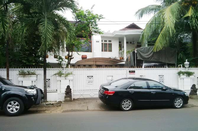 Rumah Rachmawati Soekarno Putri di Jatipadang, Pasar Minggu, Jakarta Selatan yang digeledah Polisi, kemarin.