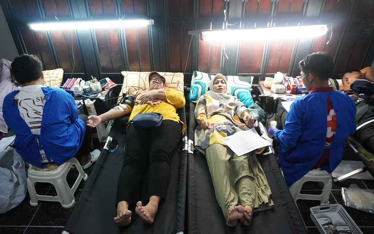 Donor darah di Kabupaten Pasuruan.