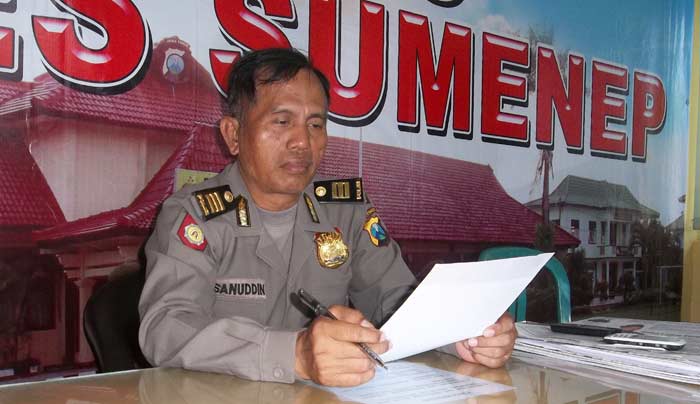 Kasubag Humas Polres Sumenep, AKP Hasanuddin. foto: rahmatullah/ BANGSAONLINE