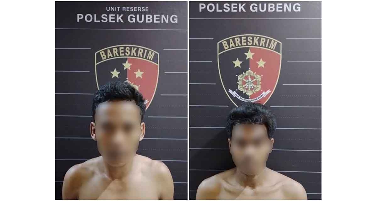 Para pelaku curanmor yang ditangkap petugas dari Unit Reskrim Polsek Gubeng.