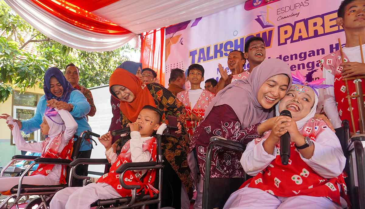 Ketua TP PKK sekaligus Bunda PAUD Kota Pasuruan, Ani Adi Wibowo, saat menghadiri Fish Edupack.