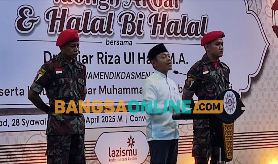 Wamen Dikdasmen Hadiri Tabligh Akbar PD Muhammadiyah Kabupaten Kediri