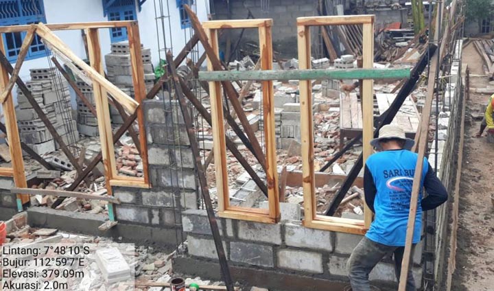 Program bedah rumah di Pasuruan bantuan dari Pemerintah Pusat.