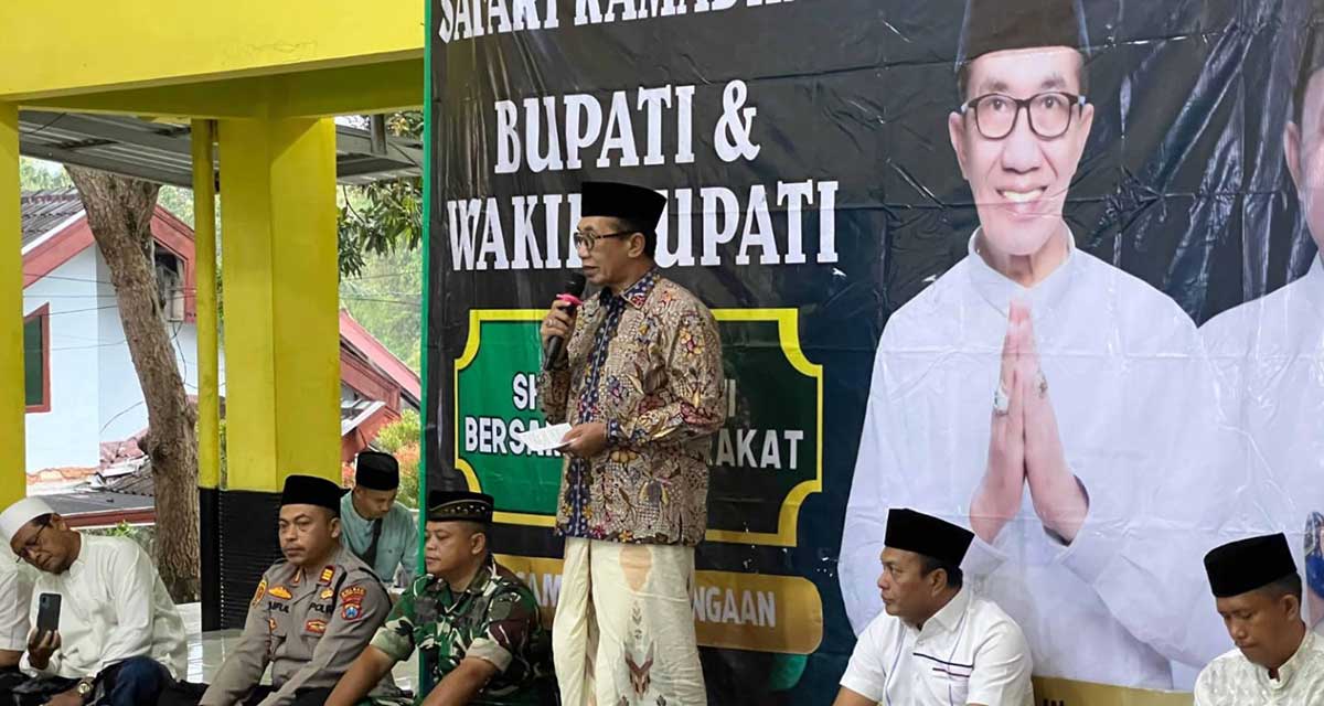Bupati Pamekasan saat memberi sambutan.