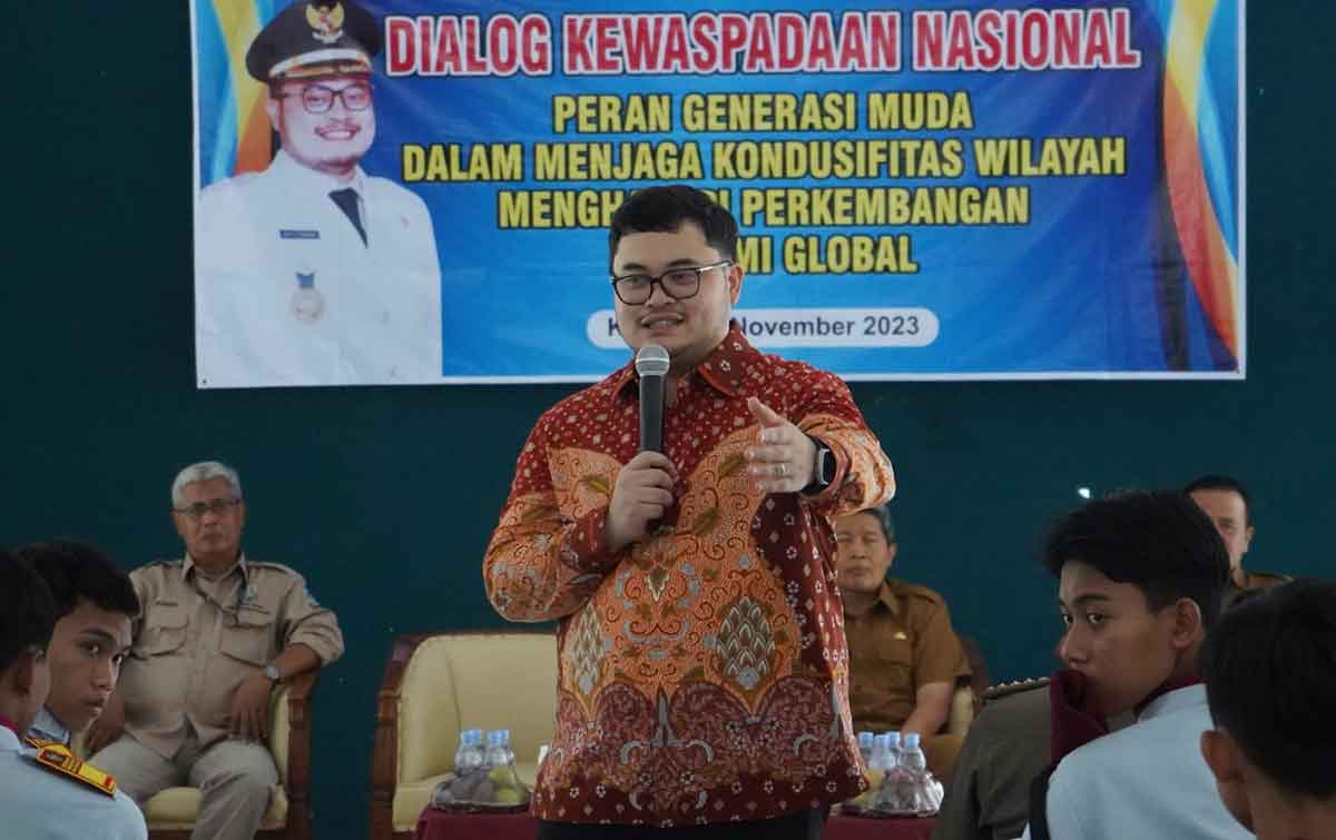 Bupati Kediri, Hanindhito Himawan Pramana, saat memberi sambutan. Foto: Ist
