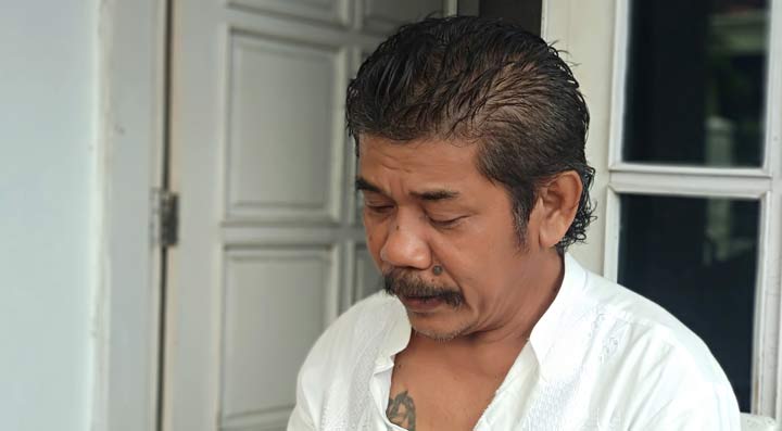 John Vera Tampubolon, Ketua Projo Pacitan. foto: YUNIARDI S/ BANGSAONLINE