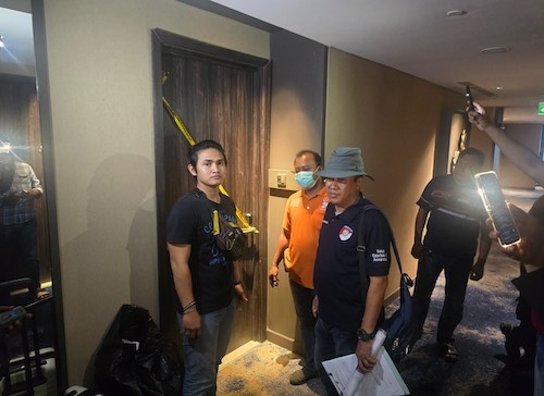 TKP kamar hotel yang disegel polisi