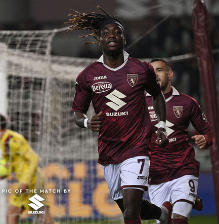 Yann Karamoh bawa kemenangan Torino atas Bologna usai cetak gol tunggal di babak pertama.