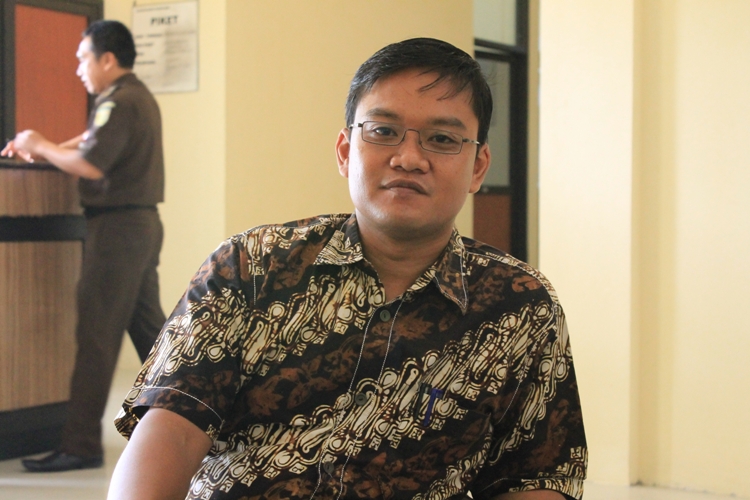Eko Nugroho, Jaksa Kejari Perak Surabaya. Foto: Nur Faishal/Bangsaonline.com 