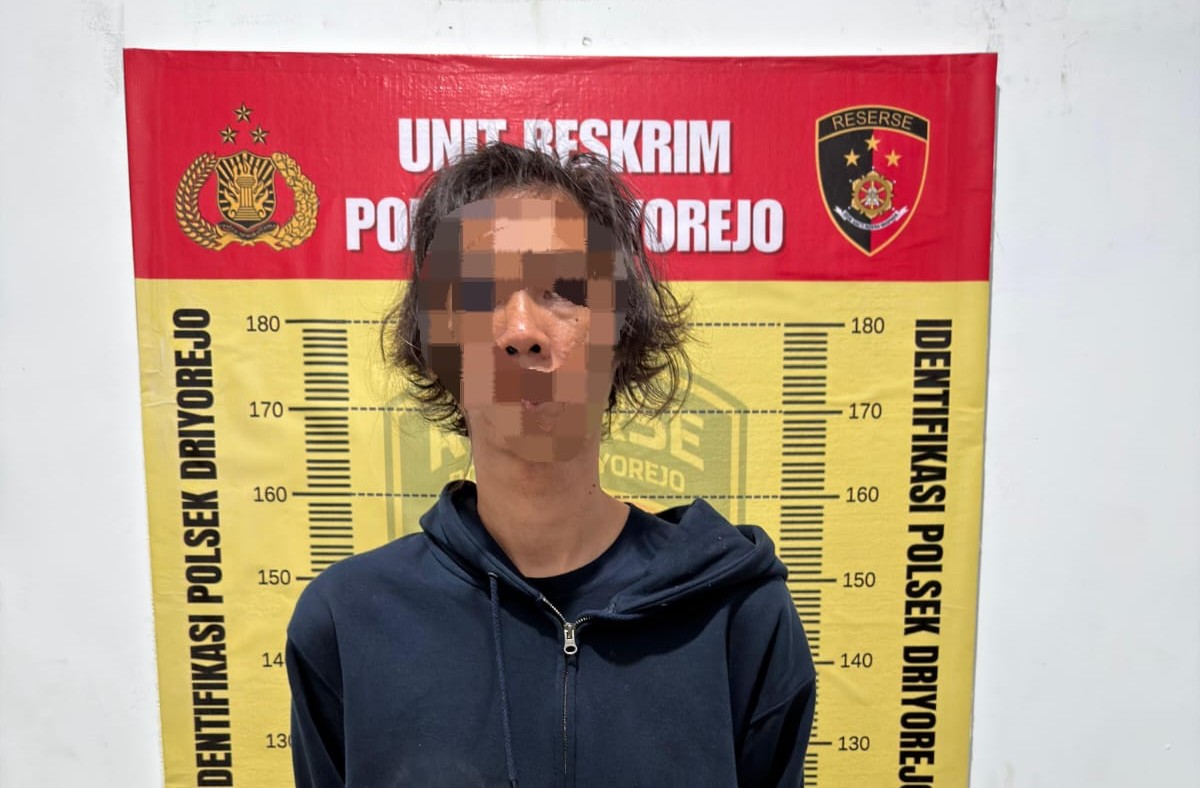  Pelaku yang diamankan Polsek Driyorejo. foto: ist.