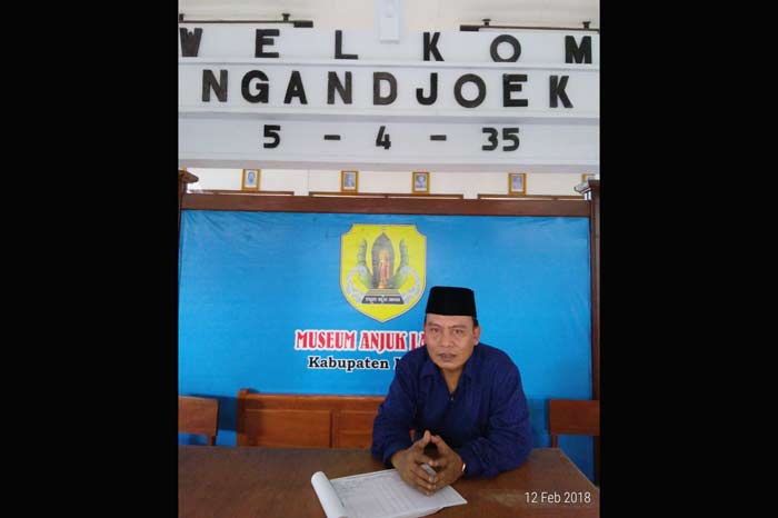 Gus Inul saat berada di Museum Anjuk Ladang di Kabupaten Nganjuk.