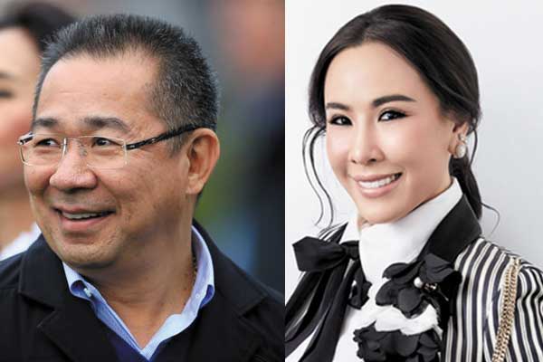 Vichai Srivaddhanaprabha  dan putrinya, Voramas. foto: mirror.co.uk