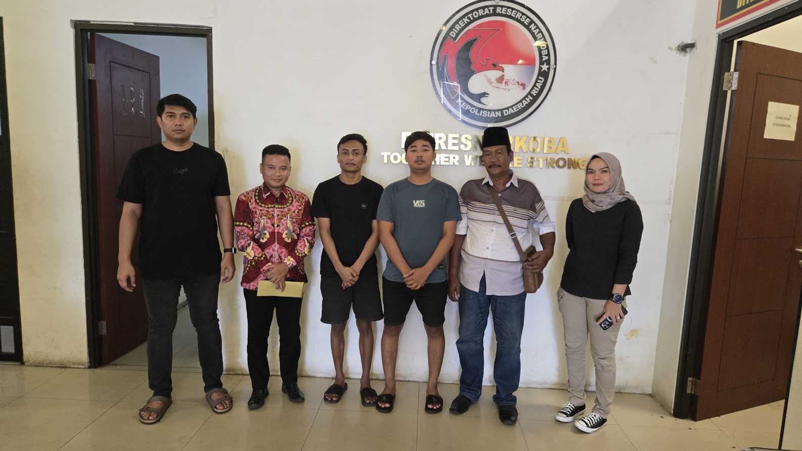 Korban saat berada di kantor kuasa hukum