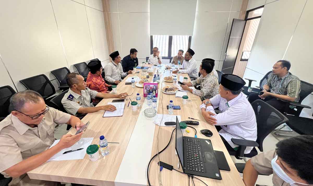 Rakor percepatan pendaftaran tanah wakaf yang digelar Kantah Kabupaten Pasuruan. 