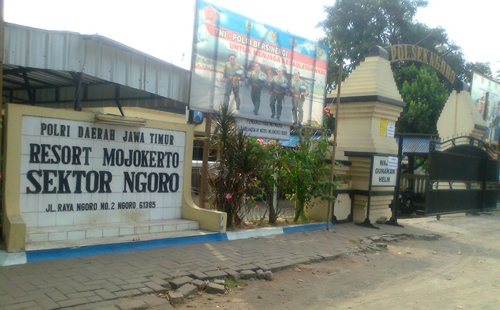Mapolsek Ngoro, Mojokerto.