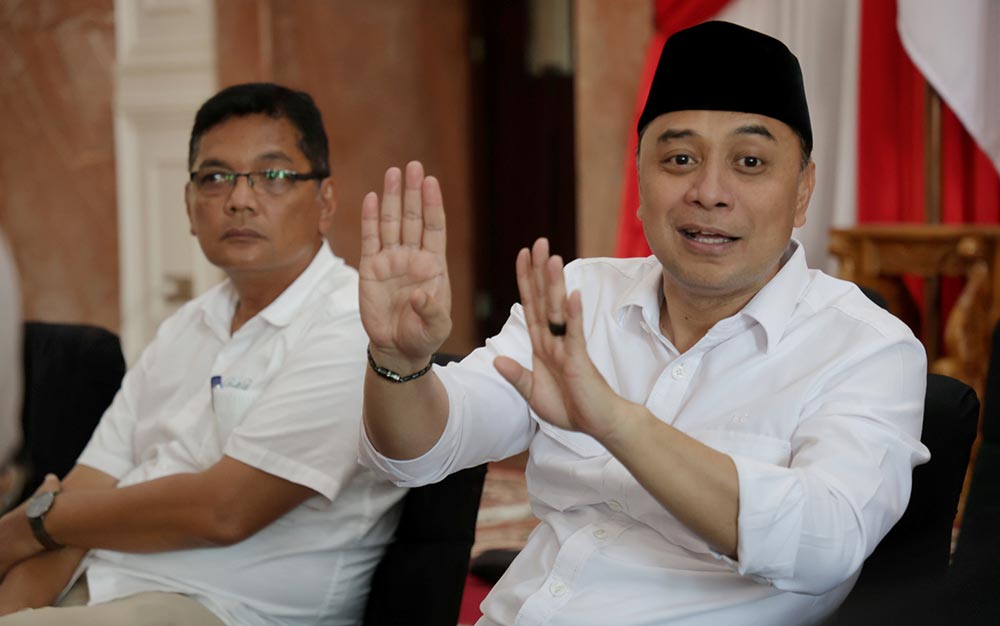 Wali Kota Surabaya, Eri Cahyadi, dalam satu acara. Foto: Hms