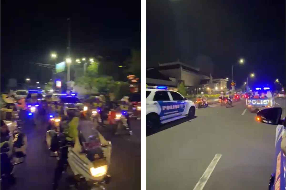 KRYD Digelar Satlantas Polrestabes Surabaya di Jalan A. Yani 
