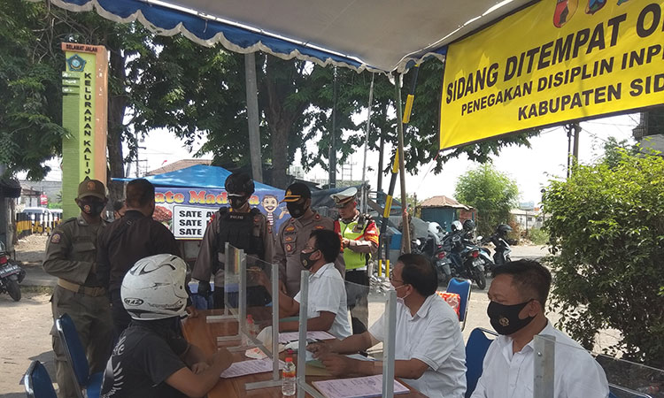 8 Hari Operasi Yusitisi, Wakapolresta Sidoarjo: Kesadaran Warga Akan Protkes Semakin Meningkat