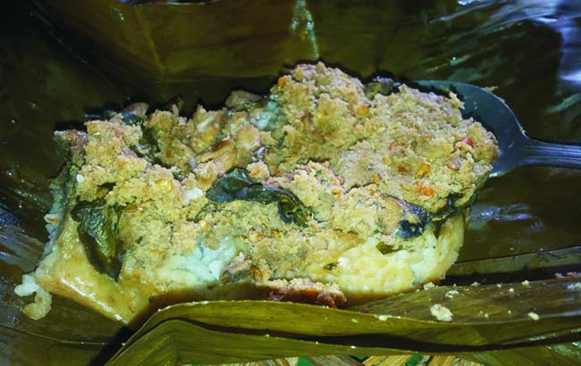 KHAS PONOROGO: Inilah penampakan nasi Go Gegog itu.