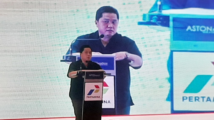 Menteri Badan Usaha Milik Negara (BUMN) Erick Thohir berkunjung ke Madiun.