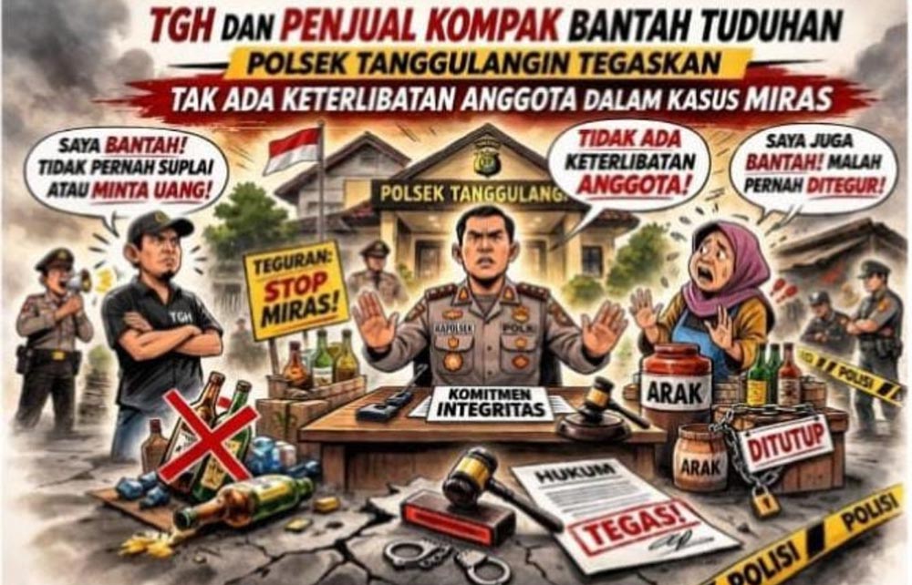 Polsek Tanggulangin Bantah Keterlibatan Anggota dalam Peredaran Miras di Ketapang