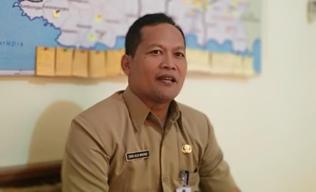  Kalak BPBD Pacitan, Didik Alih Wibowo. foto: YUNIARDI SUTONDO/ BANGSAONLINE