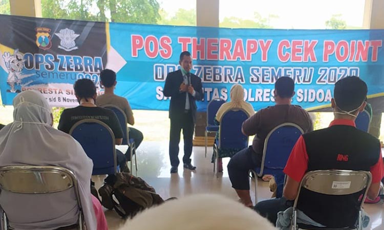 Terjaring Operasi Zebra Semeru di Sidoarjo, 60 Pelanggar Jalani Hipnoterapi