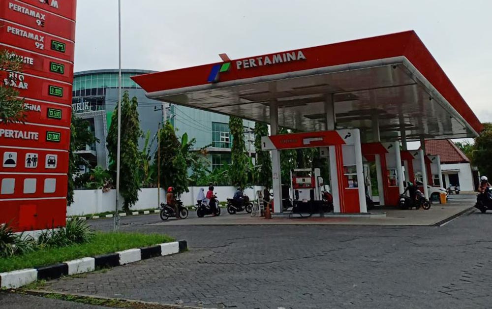 SPBU di Tuban yang mendapatkan sanksi dari Pertamina Patra Niaga.