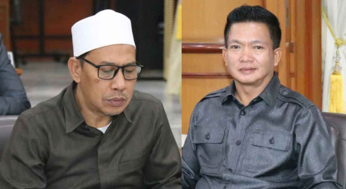 Kolasi foto kandidat Ketua DPD Golkar Gresik, Asroin dan Wongso Negoro.
