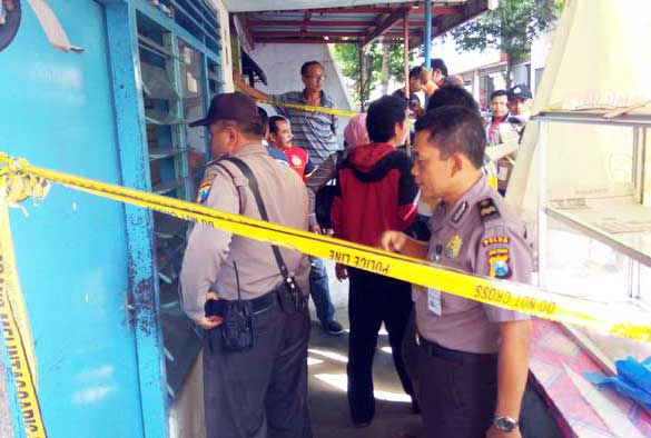 Kapolresta Kediri AKBP Anthon Haryadi saat di lokasi kejadian. arif kurniawan/ bangsaonline