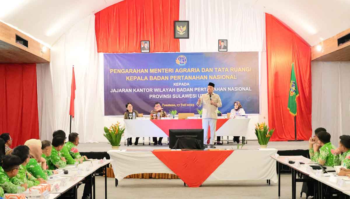 Menteri ATR/BPN saat memberi sambutan.
