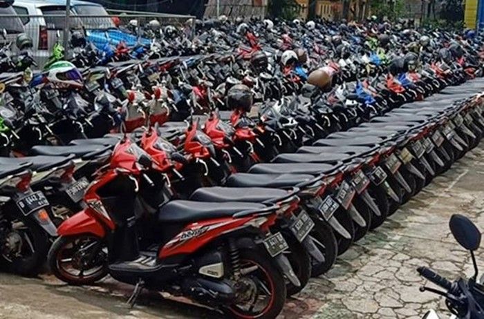 Ilustrasi tempat parkir kendaraan
