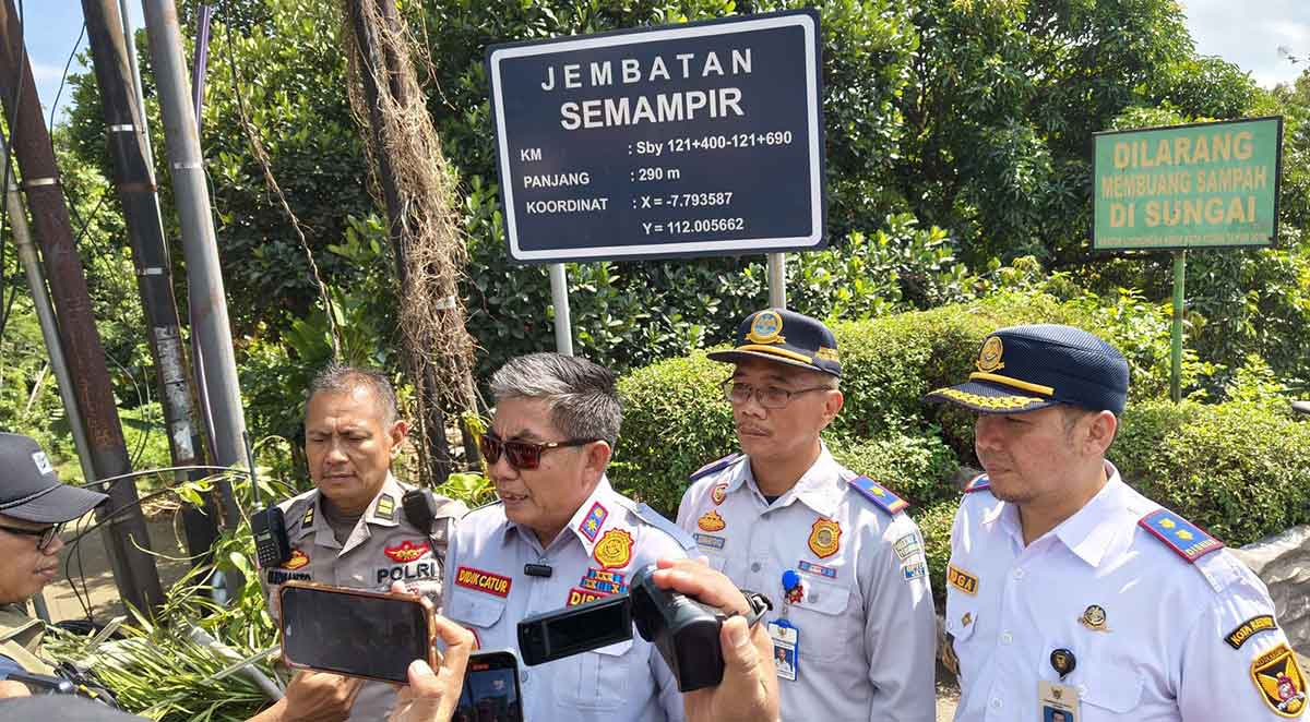 Jembatan Semampir Ditutup Sementara, Dishub Kota Kediri Siapkan Rekayasa Lalu Lintas