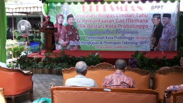 Wali Kota saat menyampaikan sambutan. (Andi/BANGSAONLINE)