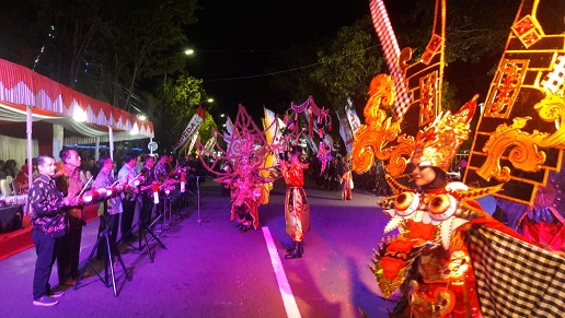 Sejumlah grup rontek di Pacitan saat unjuk kebolehan.