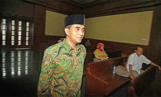 Jamaluddien Malik saat sidang beberapa waktu lalu.