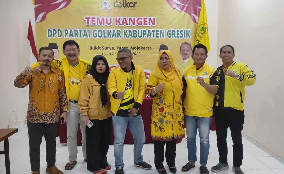 Para calon Ketua DPD Golkar Gresik periode 2025-2030 saat foto bersama. Foto: Ist
